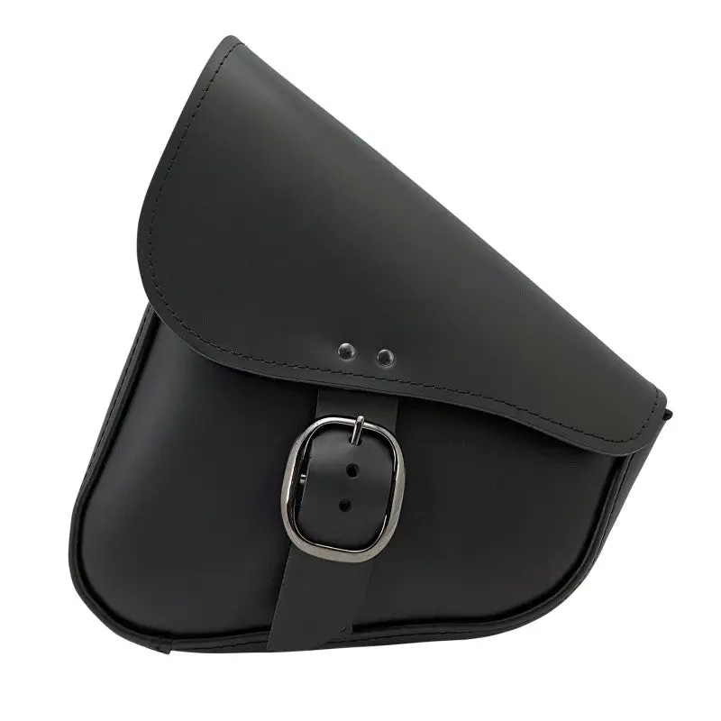 Willie & Max Hd Softails, Yamaha Rd Stars, Kaw Vulcan 900, Suz C50 Leather Swingarm Bag - Black 1