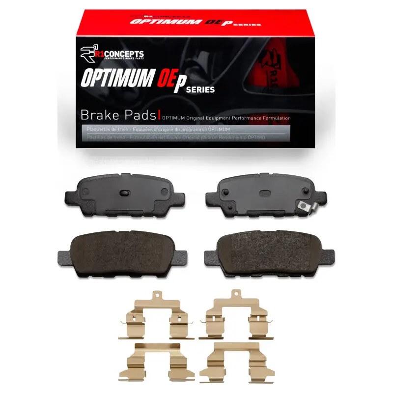 R1 2008-2013 Nissan Rogue Rear R1 Optimum Oe Pads & Hardware Kit 1