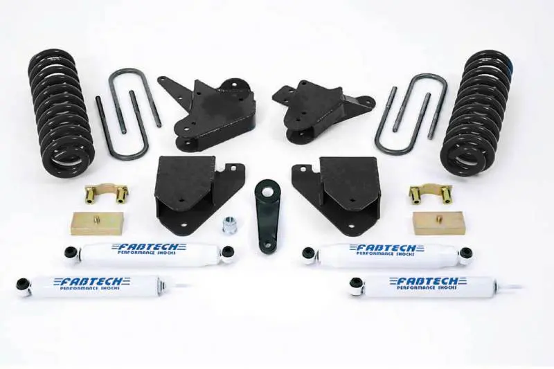Fabtech 01-04 Ford F250/350 2Wd 6In Basic Sys W/Perf Shks 1