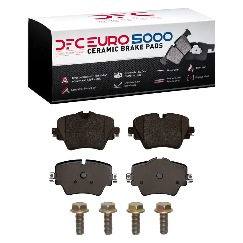 Dfc 15-25 Bmw X1 (Usa/Canada) Front Euro 5000 Ceramic Brake Pads And Hardware Kit 1