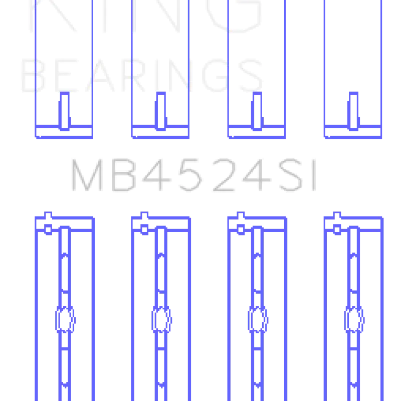 King Bearings Nissan Vr38dett Vq35hr Vq37hr Performance Crankshaft Main Bearings - Size +0.25Mm 2