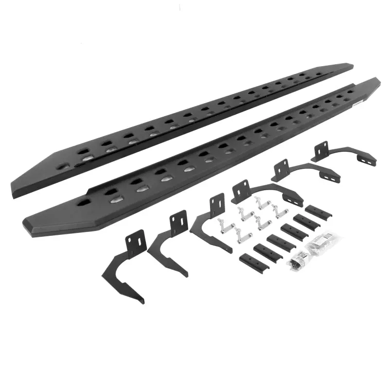 Go Rhino 10-22 Ram 2500/3500Hd Crew Cab 4Dr Rb20 Slim Running Boards Kit (Incl. Brackets) - Tex. Blk 1