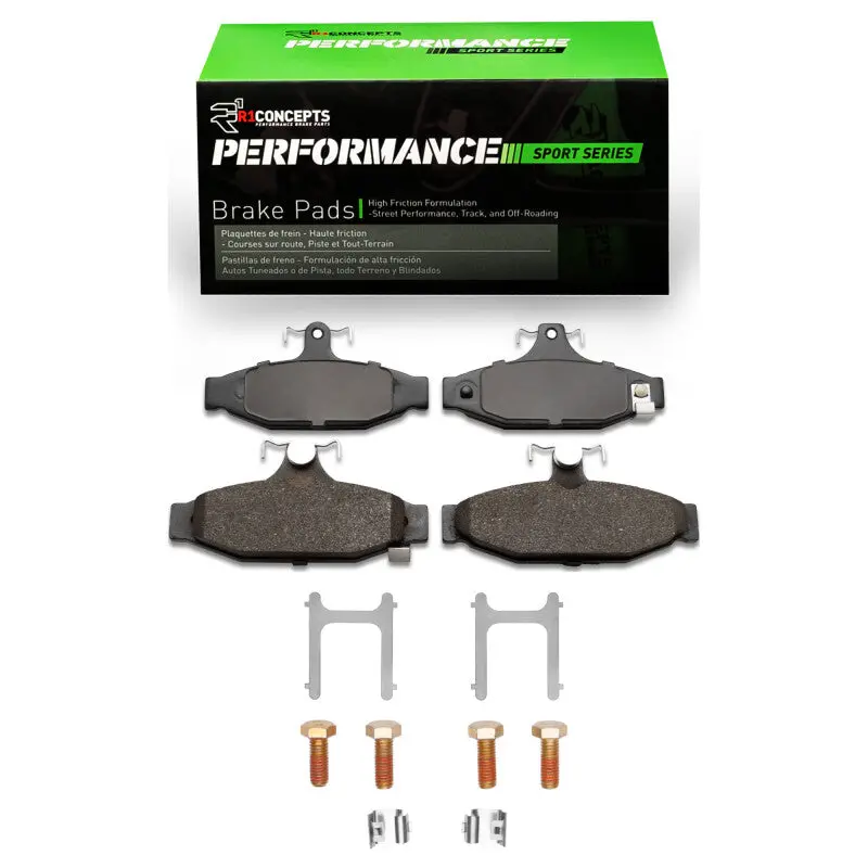 R1 1985-1997 Chevrolet Camaro Rear R1 Performance Sport Pads & Hardware Kit 1