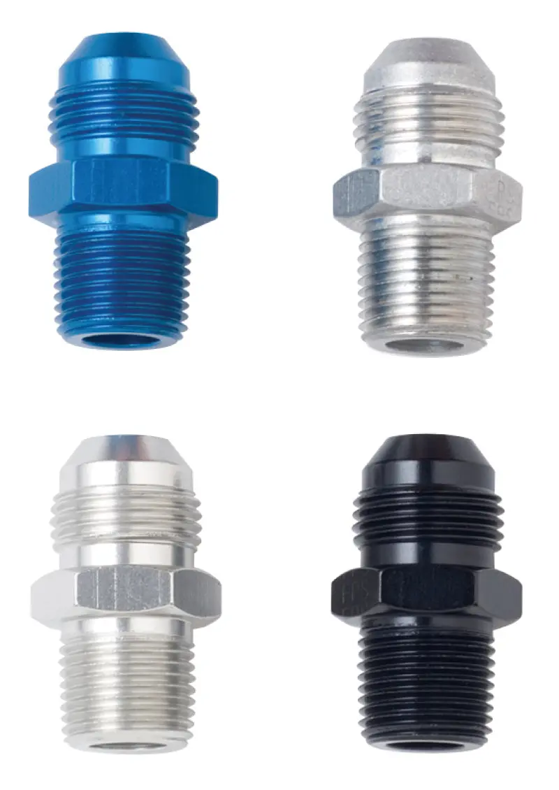 Fragola -4An X 1/4 Npt Straight Adapter - Black 1