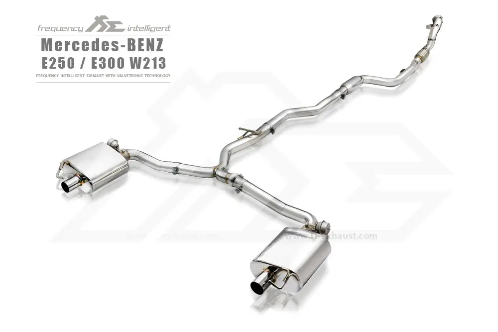 Fi Exhaust Mercedes-Benz E250/E300 Mid Y Pipe + Valvetronic Mufflers 1
