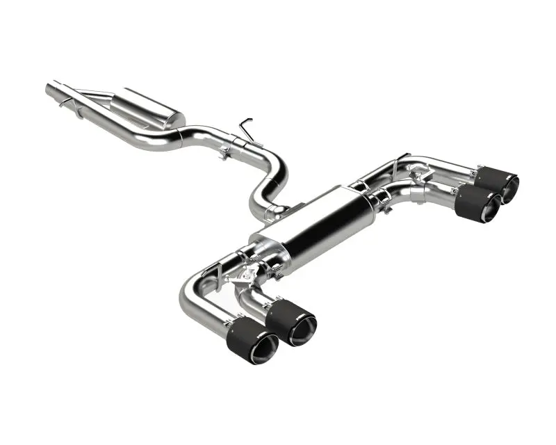 Mbrp 2022 Volkswagen Golf R Mk8 T304 Stainless Steel 3In Cat-Back, Quad Rear Exit- Carbon Fiber Tip 2