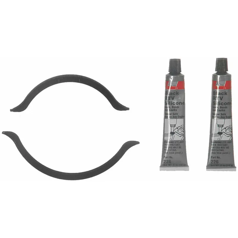 Fel-Pro 01-05 Mazda Miata Engine Oil Pan Gasket Set - Rtv Black Silicone W/ Rubber End Seals 2