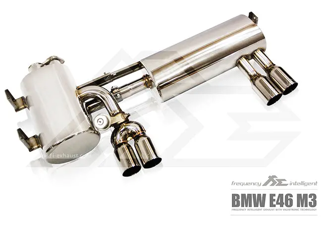 Fi Exhaust Bmw M3 E46 Valvetronic Mufflers + Quad Tips 1