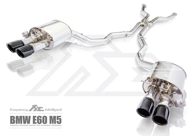 Fi Exhaust Bmw M5 E60/E61 Front Pipe + Mid X Pipe + Valvetronic Mufflers + Quad Tips 1