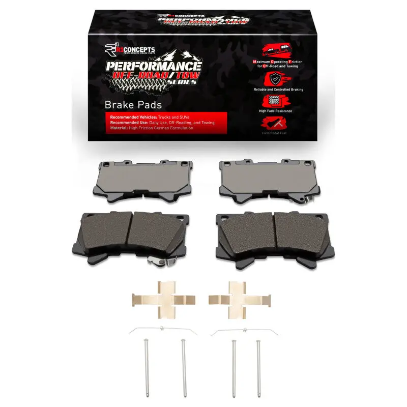 R1 2022-2025 Lexus Gx550 Front Performance Off-Road/Tow Brake Pads & Hardware Kit 1