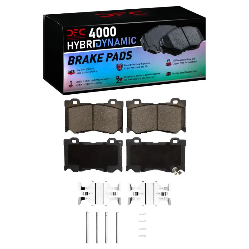 Dfc 09-20 Nissan 370Z Front 4000 Hybridynamic Brake Pads And Hardware Kit 1