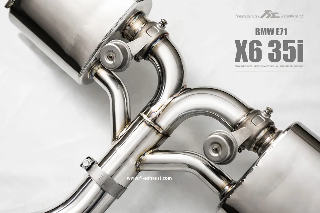 Fi Exhaust Bmw X6 35I E71 Front Pipe + Mid Pipe + Valvetronic Mufflers + Quad Tips 5