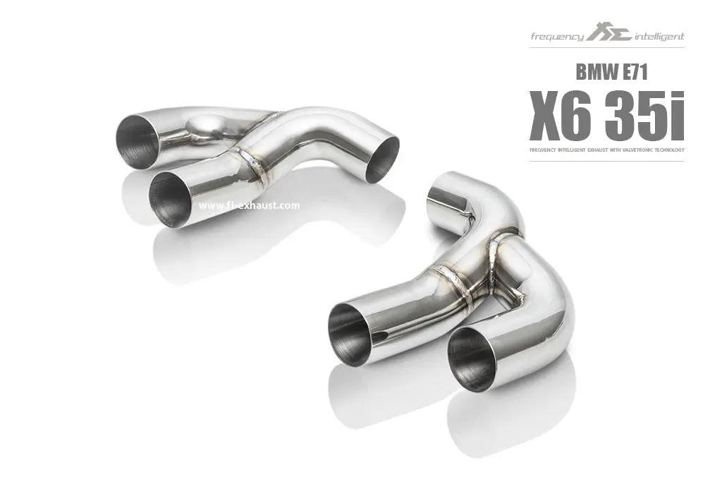 Fi Exhaust Bmw X6 35I E71 Front Pipe + Mid Pipe + Valvetronic Mufflers + Quad Tips 6