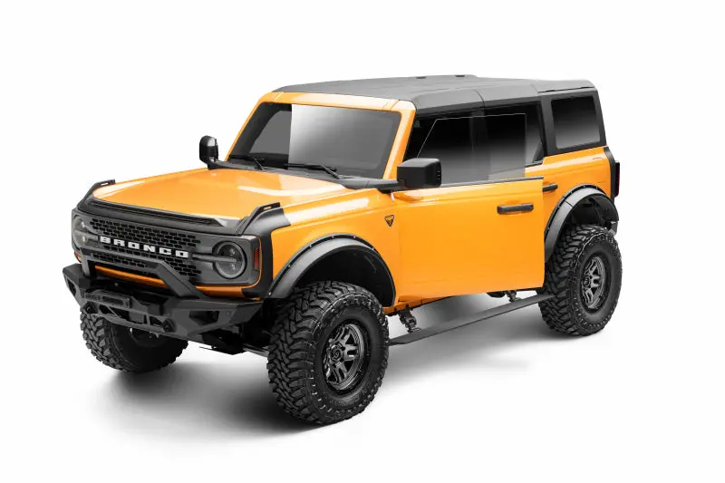 Realtruck 21-24 Ford Bronco 4Dr Voltstep Electric Running Board Kit (No Drill) - Tex. Blk 1