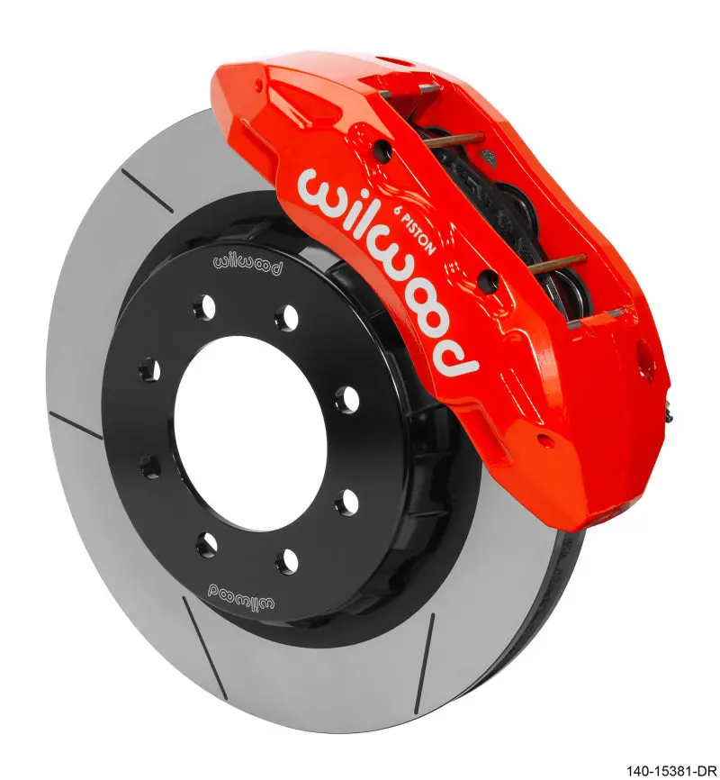 Wilwood Tx6r Front Kit 16.00In Red W/Lines 2014+ Ram 2500/3500 2Wd/4Wd 1