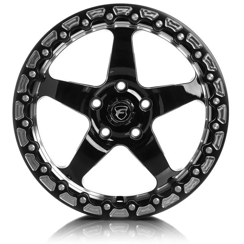 Forgestar D5 Beadlock 17X10 / 5X115 Bp / Et00 / 5.5In Bs Gloss Black Wheel 1
