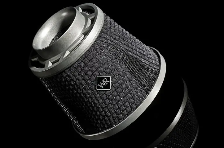 Weapon R Air Filter 4In Inlet / 10In Tall / 6.5In Wide - Gunmetal Cage / Black Foam 1