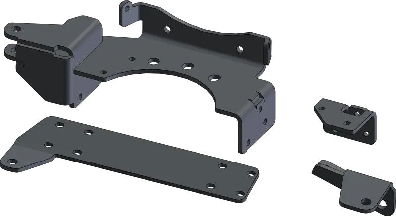 Kfi Utv Plow Actuator Bracket Kit For Kfi 105635 Tube 1