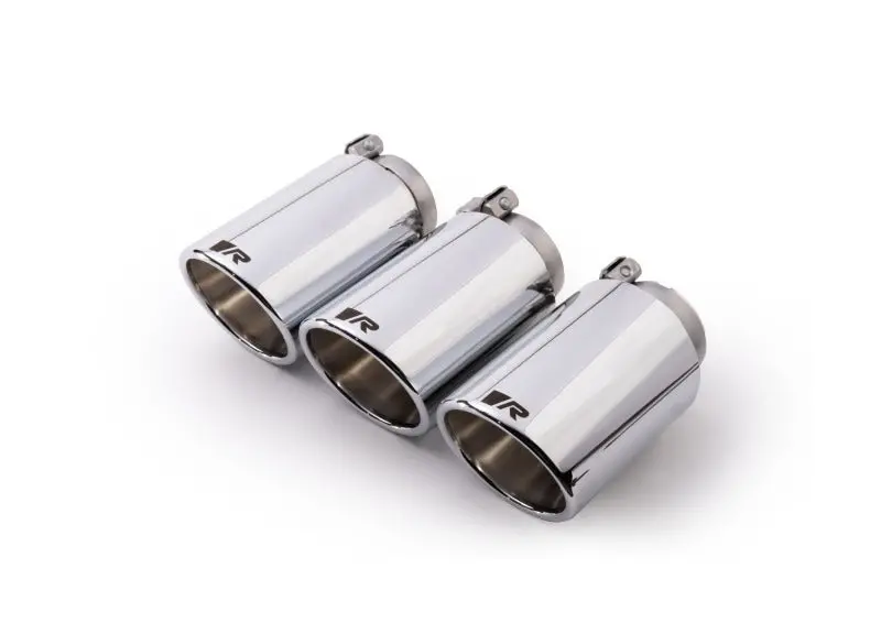 Remus 2018 Honda Civic Type-R Fk8 2.0T 102Mm Angled Chrome W/Adj Clamp Tail Pipe Set (Triple Tip) 1