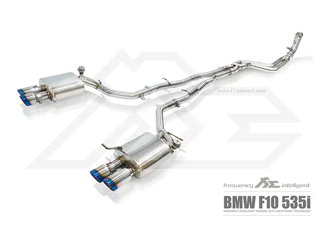 Fi Exhaust Bmw 535I F10/F11 Front Pipe + Mid Pipe + Valvetronic Mufflers + Quad Tips 1