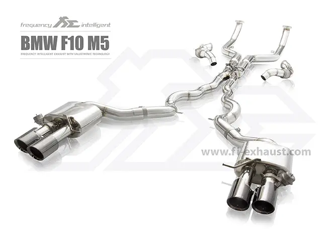 Fi Exhaust Bmw M5 F10 Front Pipe + Mid Pipe + Valvetronic Mufflers + Quad Tips 1