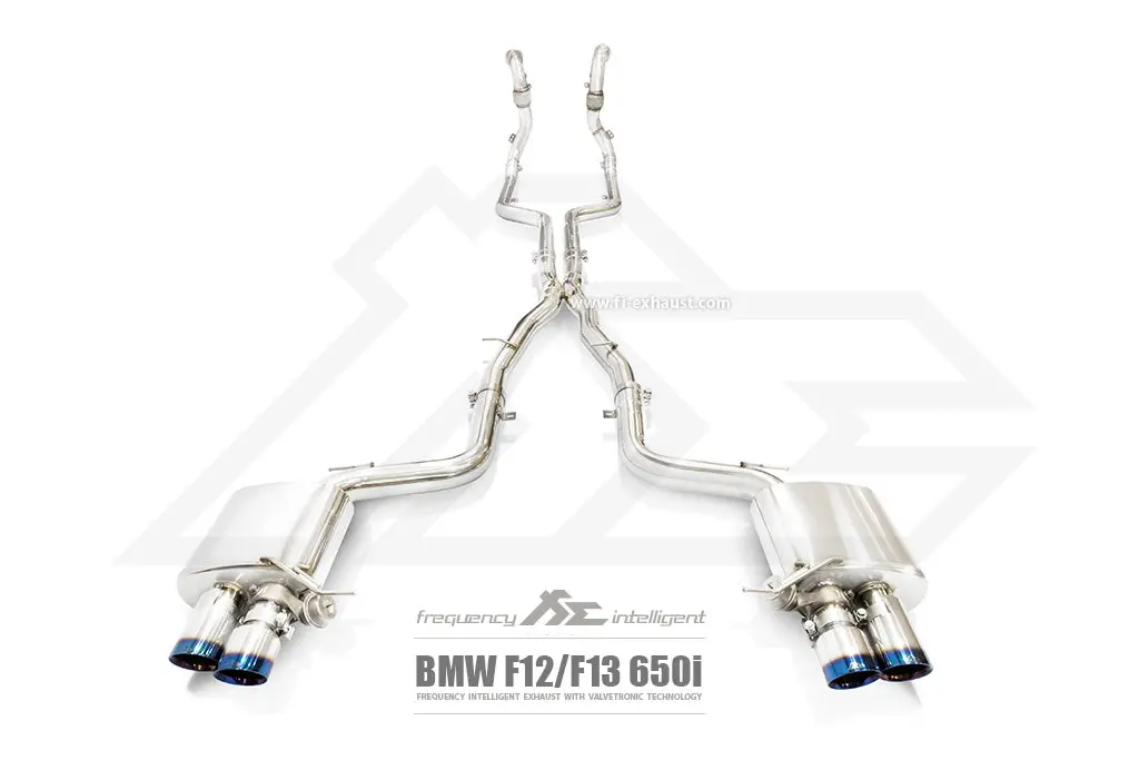 Fi Exhaust Bmw 650I F12/F13 Front Pipe + Mid Pipe + Valvetronic Mufflers + Quad Tips 1