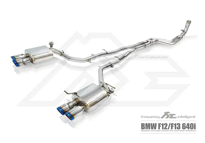 Fi Exhaust Bmw 640I F12/F13 Coupe Front Pipe + Mid Pipe + Valvetronic Mufflers + Quad Tips 1