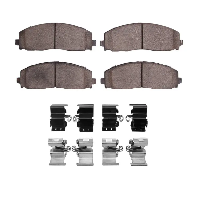 R1 2012-2025 Chrysler Town & Country Front Performance Off-Road/Tow Brake Pads & Hardware Kit 1