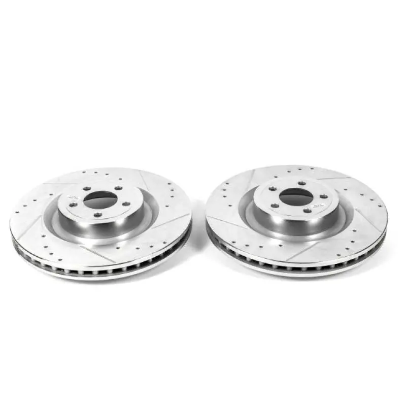Power Stop 15-22 Ford Mustang Front Drilled & Slotted Rotor - Pair 1