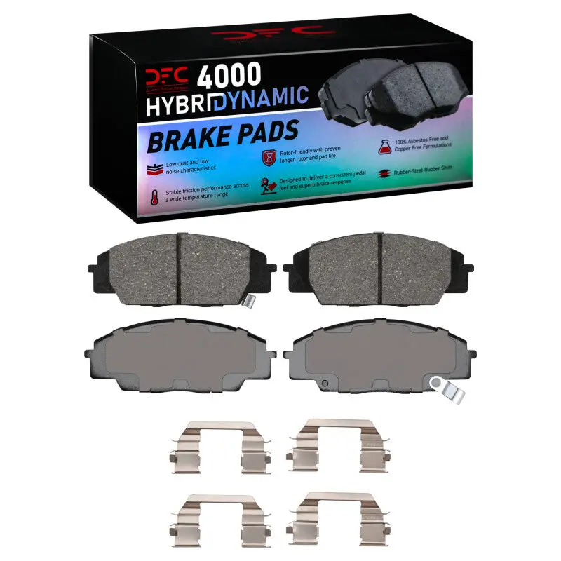 Dfc 00-09 Honda S2000 Front 4000 Hybridynamic Brake Pads And Hardware Kit 1