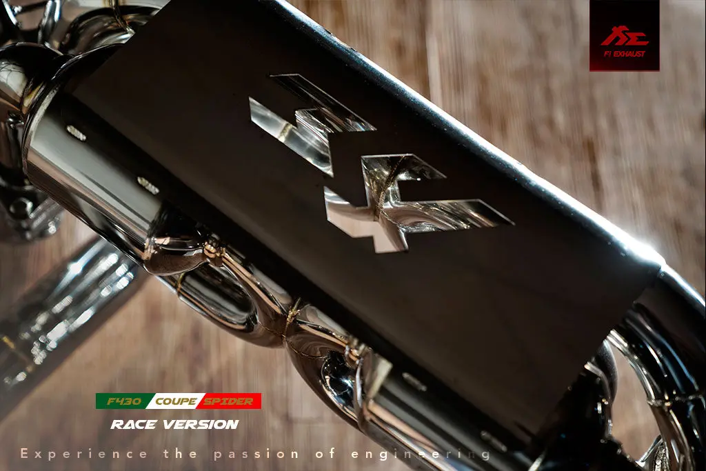 Fi Exhaust Ferrari F430 (Race Version) Valvetronic Mufflers + Quad Tips 3