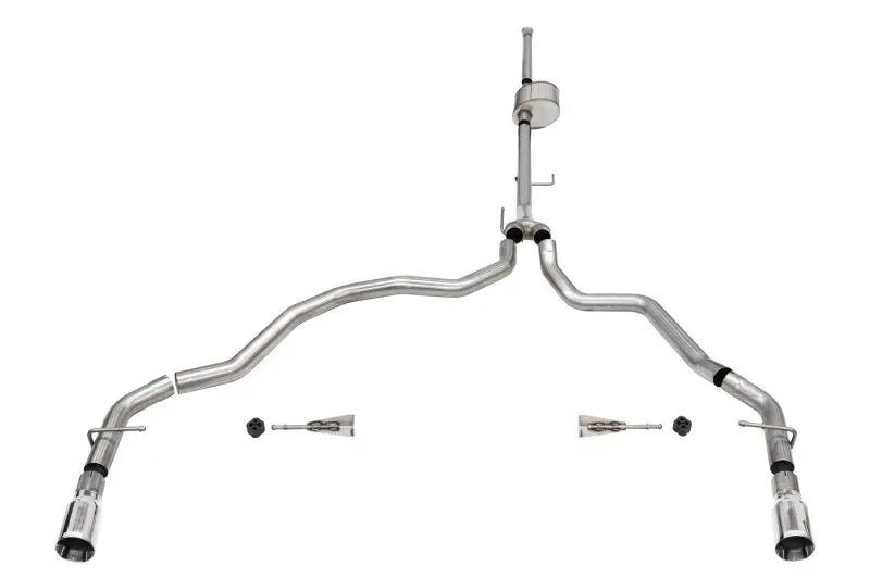 Corsa 2021-2025 Ford F-150 Supercrew/6.5In Bed 5.0L V8 Xtreme Cat-Back Dual Rear Exit-Polished 1