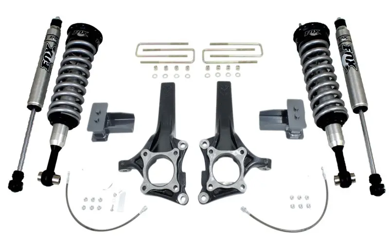 Maxtrac 15-18 Ford F-150 2Wd 7In/4In Maxpro Elite Spindle Lift Kit W/Fox Shocks 1