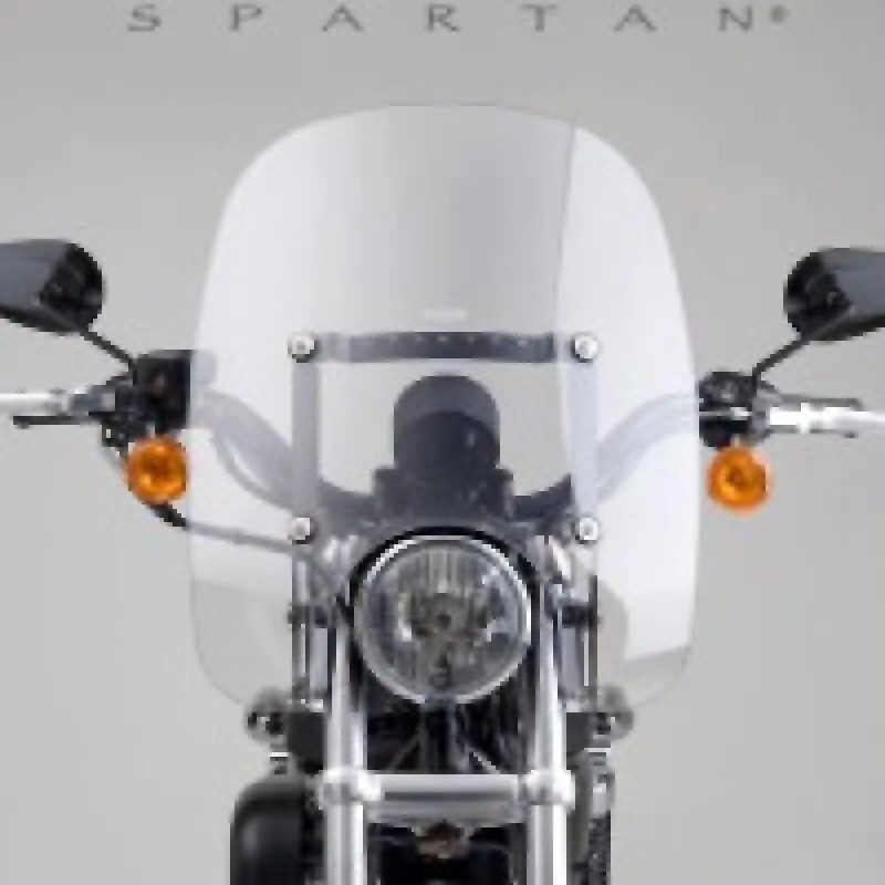 National Cycle 88-22 Harley-Davidson Xl 39 Mm. Spartan Windshield 17 In. Narrow-Clear 1