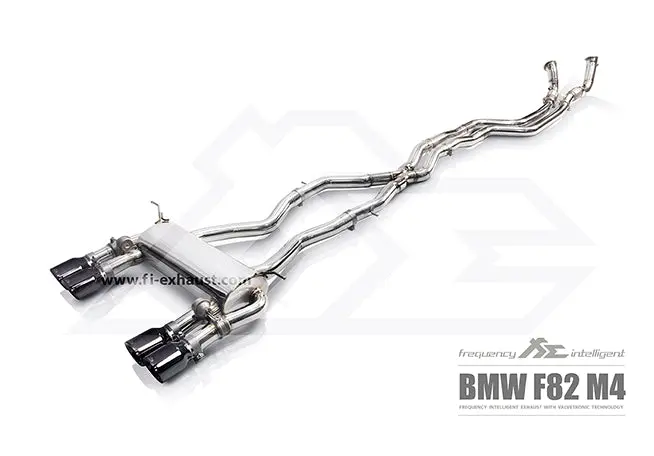 Fi Exhaust Bmw M3/M4 F82 Front Pipe + Mid X Pipe + Valvetronic Mufflers + Quad Tips 1