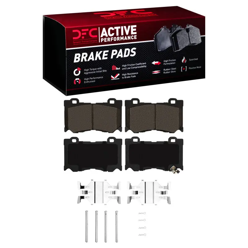 Dfc 08-25 Infiniti Qx70 Front Active Performance Pads And Hardware Kit 1