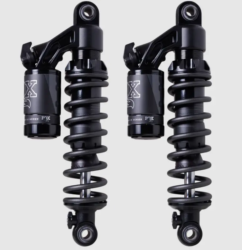 Fox 93-17 Harley-Davidson Fxdwg Dyna Wide Glide Rear Qs3-Qsr Performance Series Shock Kit 1