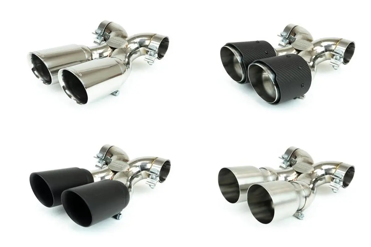 Fabspeed Porsche 981 Cayman Gt4 Deluxe Bolt-On Tips 1