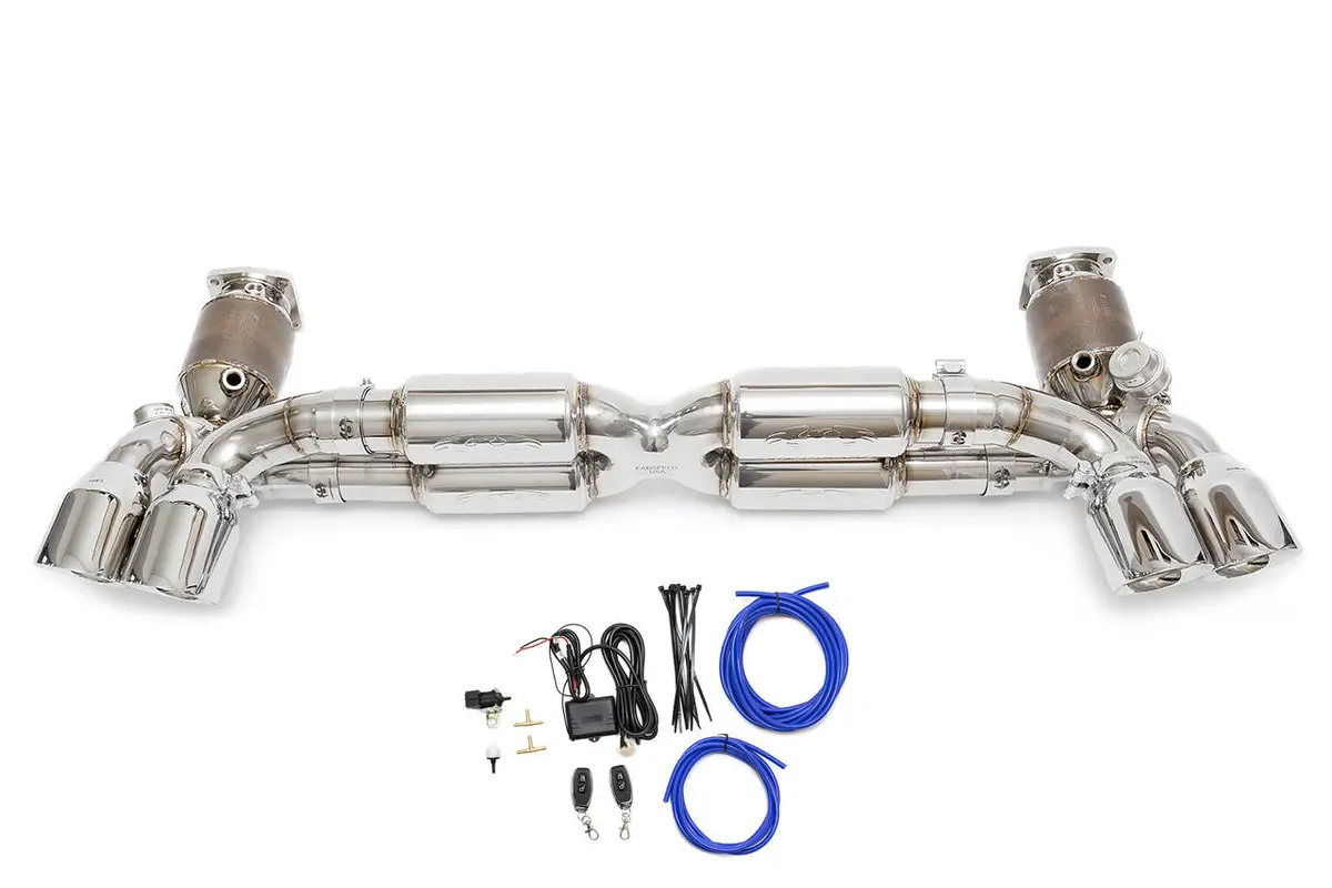 Fabspeed Porsche 991.2 Twin Turbo / Turbo S Valvetronic Supersport X-Pipe Exhaust System (2017-2020) 1