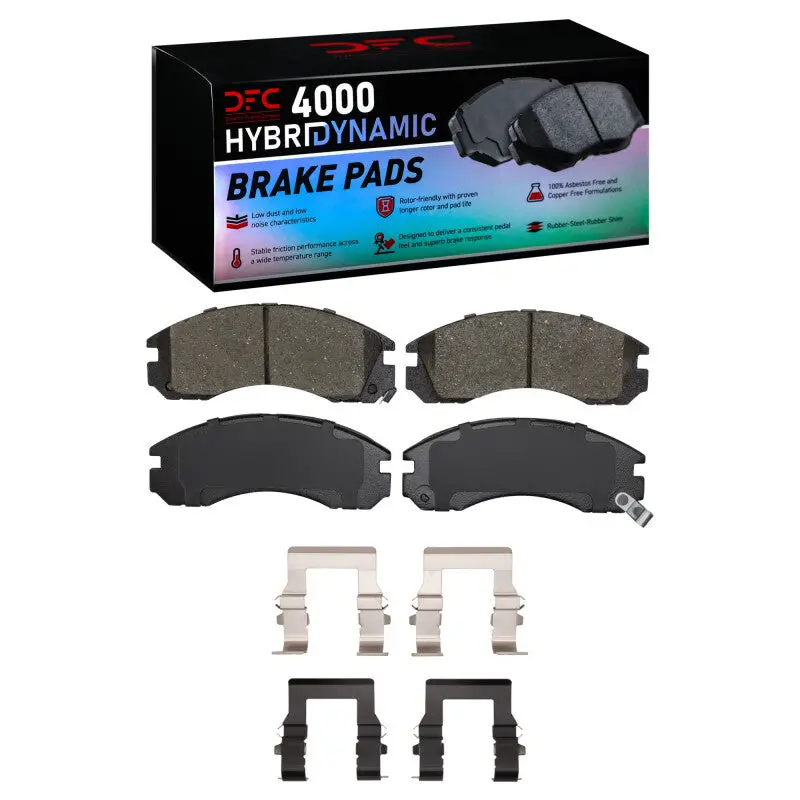 Dfc 91-99 Mitsubishi 3000Gt Front 4000 Hybridynamic Brake Pads And Hardware Kit 1
