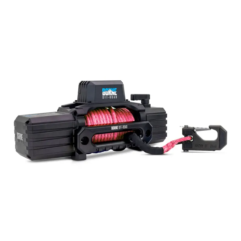 Borne Off-Road 10K Winch - Pink Synthetic Rope 1