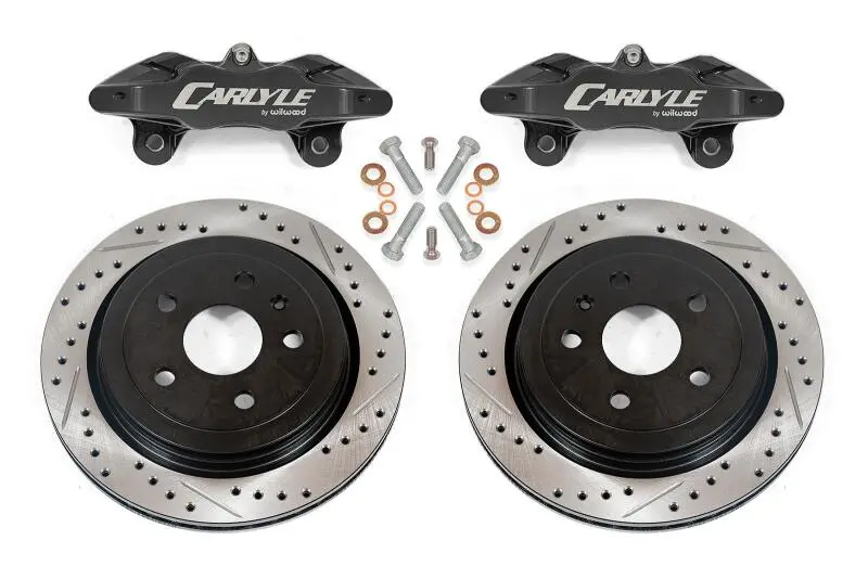 Bmr Suspension 08-09 Pontiac Gt Brake Kit For 15In Conversion Drilled & Slotted Rotors - Black 1