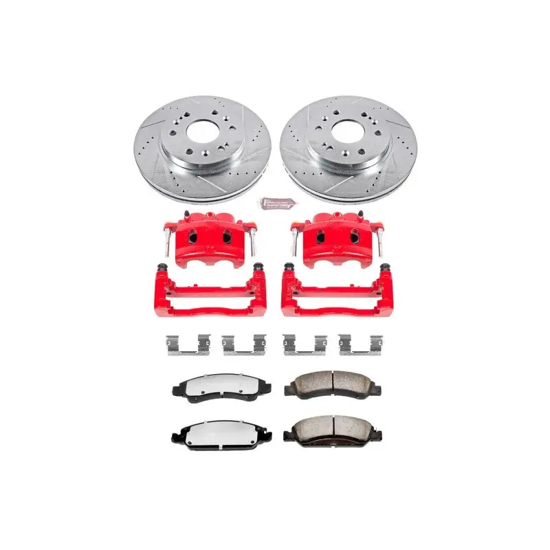 Power Stop 15-20 Gmc Yukon Xl Front Z36 Truck & Tow Kit W/Cals 1