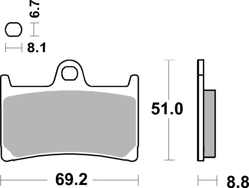 Brembo 14-15 Ktm Rc Upgrade Ds 250C/390Cc Sr Brake Pad 1