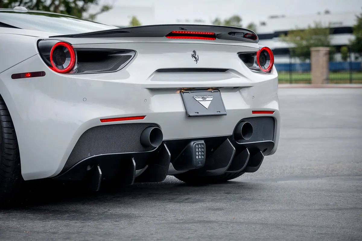 Vorsteiner 488 Aero Rear Diffuser Fins (Set Of 6) Carbon Fiber Pp 1X1 Glossy For Ferrari 488 1