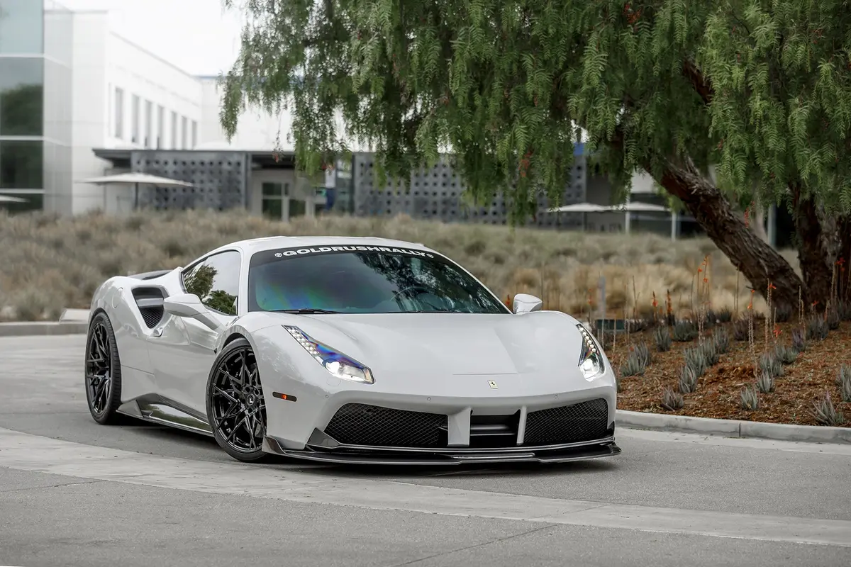 Vorsteiner 488 Aero Front Spoiler Carbon Fiber Pp 1X1 Glossy For Ferrari 488 1