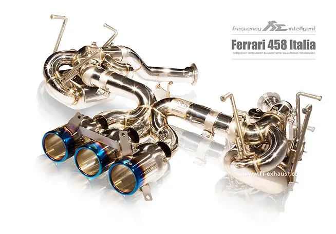 Fi Exhaust Ferrari 458 Italia / Spider (F1 Version) Valvetronic Mufflers + Tri Tips 2