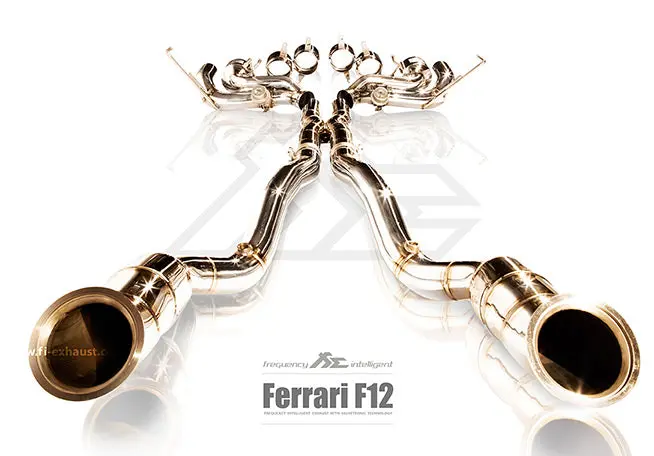 Fi Exhaust Ferrari F12 Berlinetta Valvetronic Mufflers + Quad Tips 2