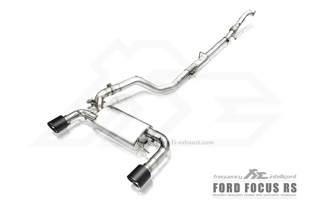 Fi Exhaust Ford Focus Rs Front Pipe + Mid Pipe + Valvetronic Mufflers + Dual Tips 1