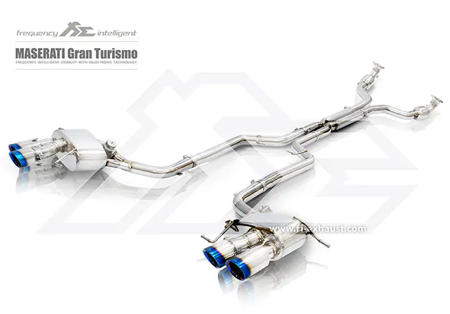 Fi Exhaust Maserati Gran Turismo Valvetronic Mufflers + Quad Tips 1